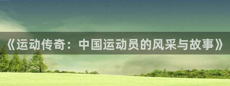 杏悦2电子有限公司：《运动传奇：中国运动员的风采与故事》