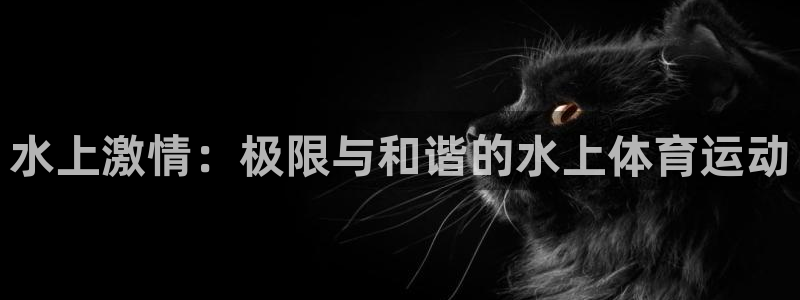 杏悦2体育凯捷登陆：水上激情：极限与和谐的水上体育运动
