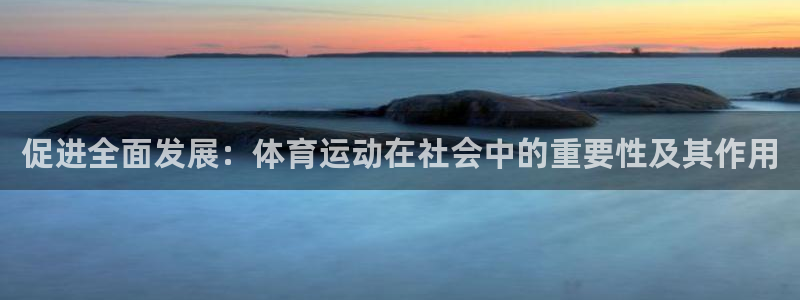 杏悦2登录注册：促进全面发展：体育运动在社会中的重要性及其作用