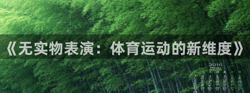 意昂3平台注册：《无实物表演：体育运动的新维度》
